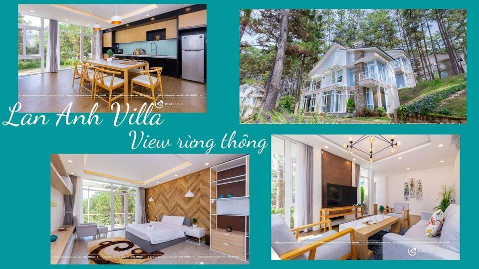 Không gian xanh tại Lan Anh Villa Đà Lạt