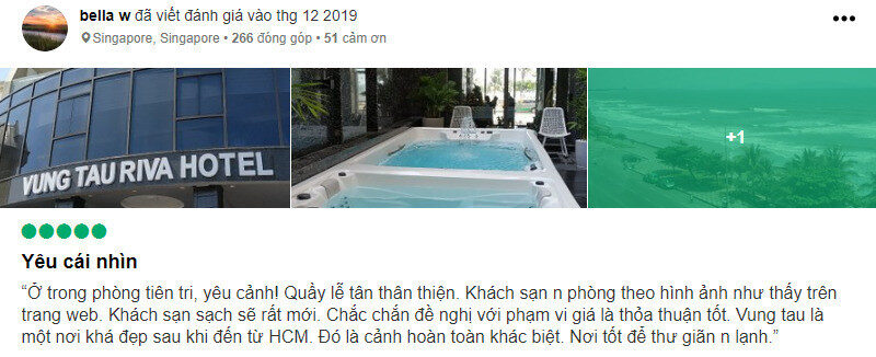 Review khách hàng về Vũng Tàu Riva Hotel