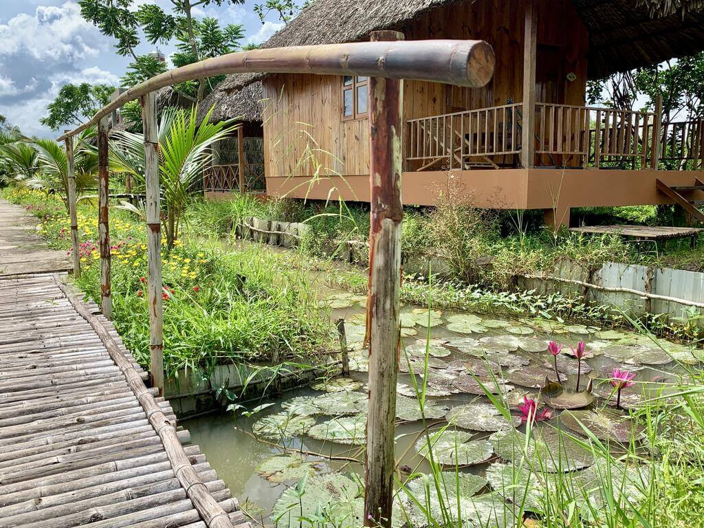 Khu vườn tại Mekong Daniel’s Homestay miền Tây Cần Thơ