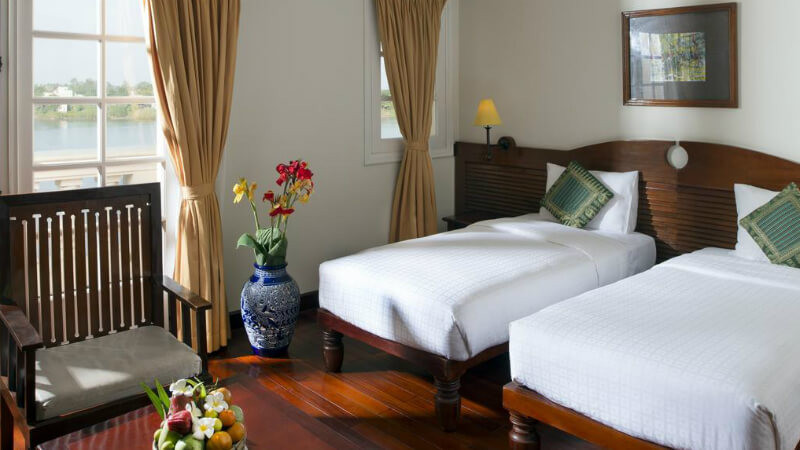 phòng ngủ khách sạn Victoria Châu Đốc - homestay miền tây