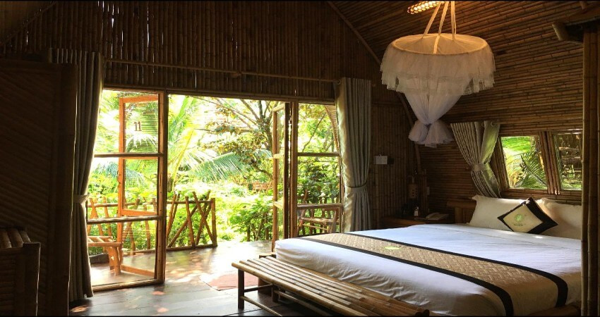 Phòng ngủ tại Homestay miền Tây - Bamboo Eco Village Cần Thơ