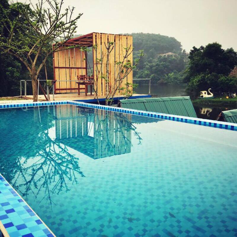 Bể bơi tại Homestay Tochi Ba Vì