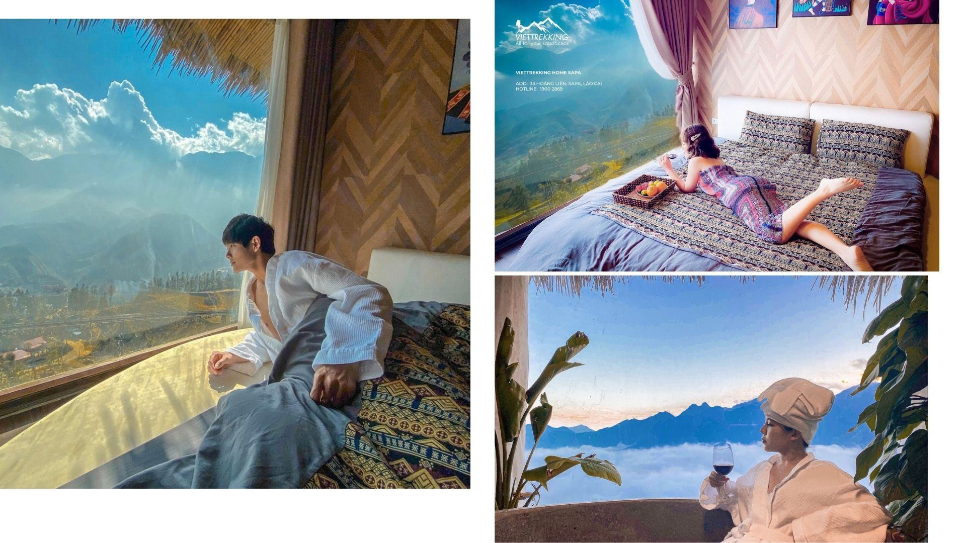 Không gian nghỉ ngơi ấm cúng tại Viettrekking Homestay Sapa