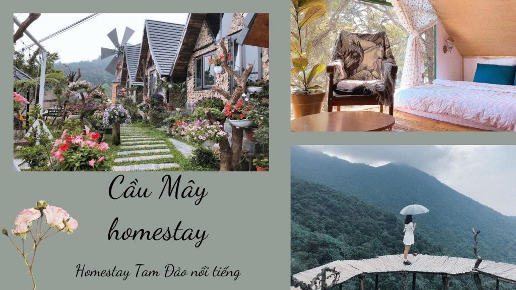 khung cảnh bên ngoài Cầu Mây Homestay