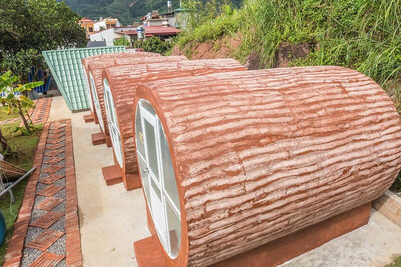Mộc Homestay - Phòng hình thùng rượu