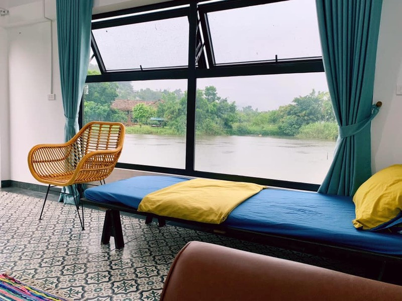 Phòng nghỉ hiện đại tại Homestay Tochi Ba Vì