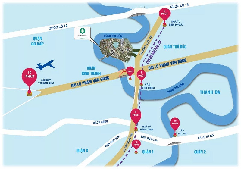Review Khu đô thị Vạn Phúc City: Đại đô thị ven sông đáng sống bậc nhất TPHCM