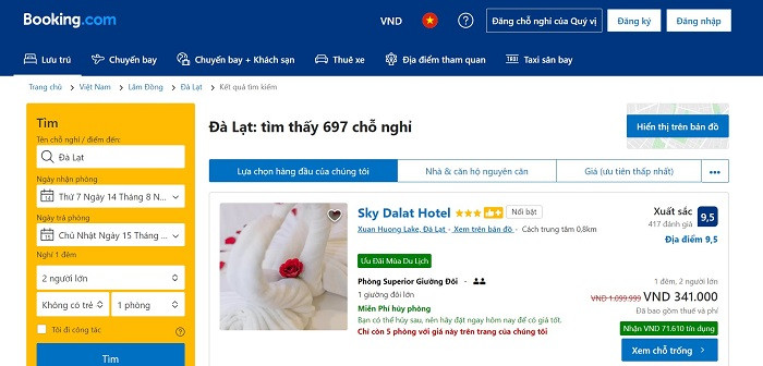Lợi ích khi đặt phòng qua các trang đặt phòng khách sạn online