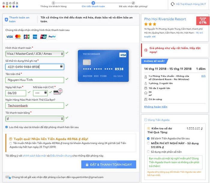 Quy trình đặt phòng khách sạn online 4 bước vô cùng nhanh chóng, đơn giản