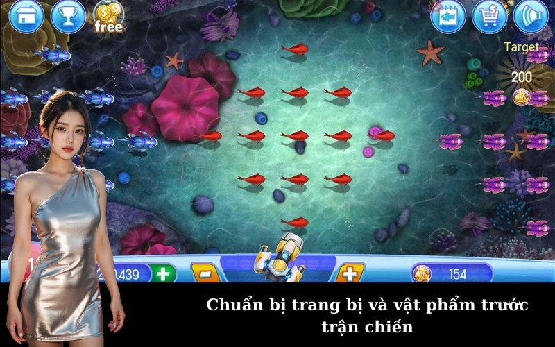 Chuẩn bị trang bị và vật phẩm trước trận chiến